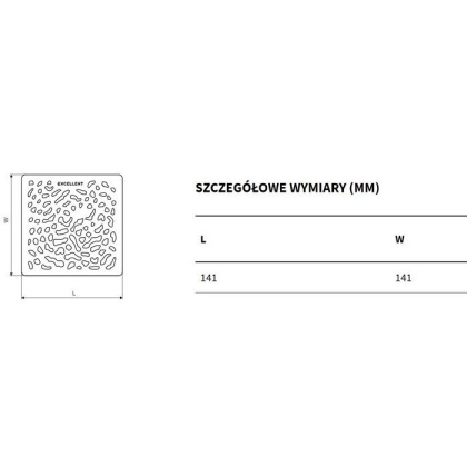 Крышка для поддона EXCELLENT Arda (черная)