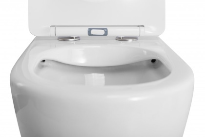 Унитаз приставной безободковый с сиденьем BELBAGNO SFERA-R