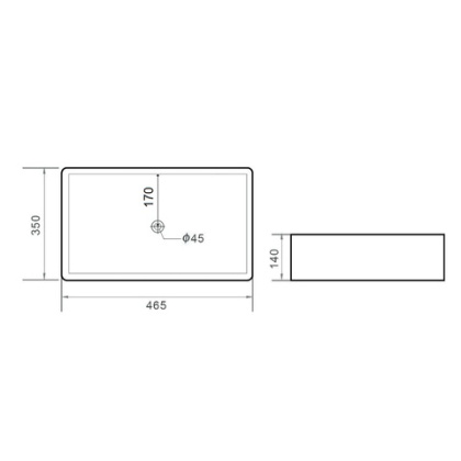 Раковина Orange B02-460mb накладная, матовый черный Раковина Orange B02-460mb накладная, матовый черный