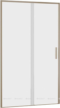 Душевая дверь Aquanet Pleasure Evo 120 AE65-N120-GBT профиль золото-никель браш, прозрачное стекло