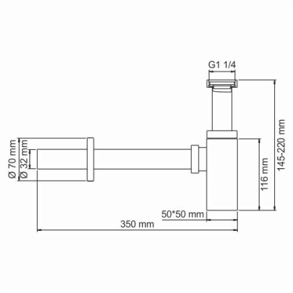A096 Сифон для раковины Wasserkraft A096 Сифон для раковины Wasserkraft