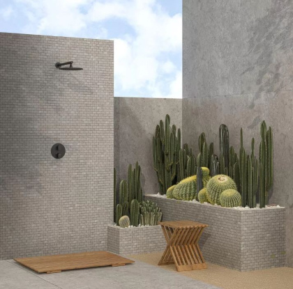 Декор 2 мозаичный MBD010 Про Лаймстоун Антика серый матовый 30см*32см*9мм (1уп/5шт/)., шт