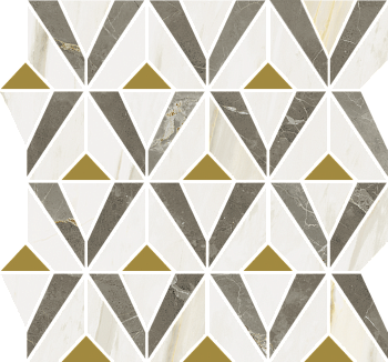 Мозаика 600110000976 Стелларис Грэй (33,8см*31,5см*6мм) (10шт/0,99м2) Орфеус, шт