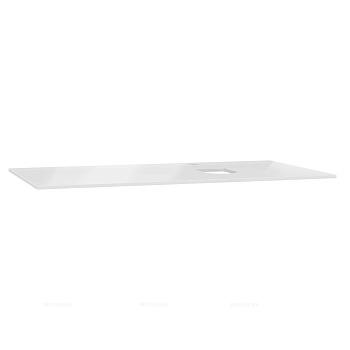 Столешница стеклянная Origin 90 см, правосторонняя, белая