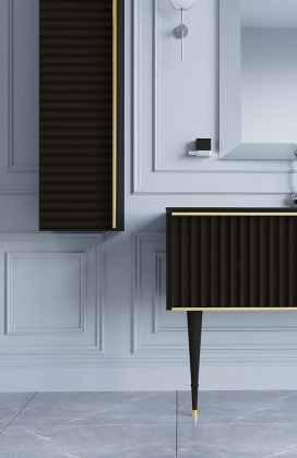 Пенал Canale черный+золото без ножек_Комплект 846-BG Boheme Пенал Canale черный+золото без ножек_Комплект 846-BG Boheme