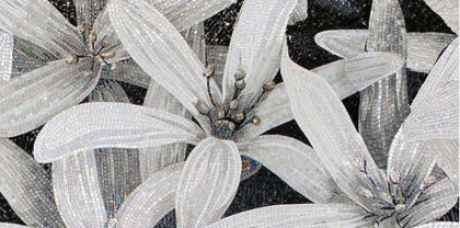 Декор 3 April чёрный 25х50