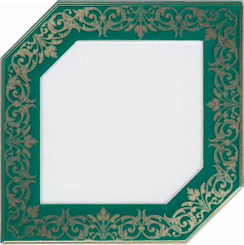 Декор HGD\D250\18000 Клемансо зеленый 15*15 (1уп/38шт), шт