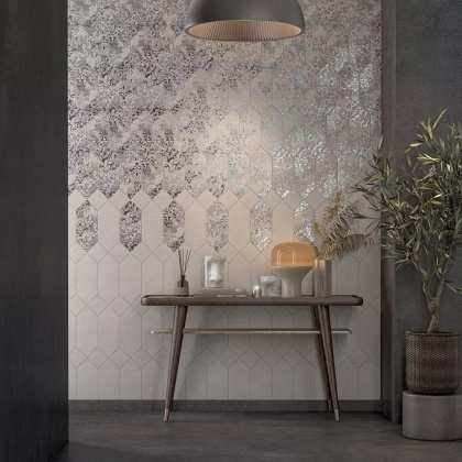 Декор Каламита 3 серый 14x34x0,69