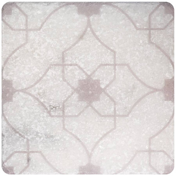 Натуральный мрамор, WHITE MOTIF №7 10x10, Marble