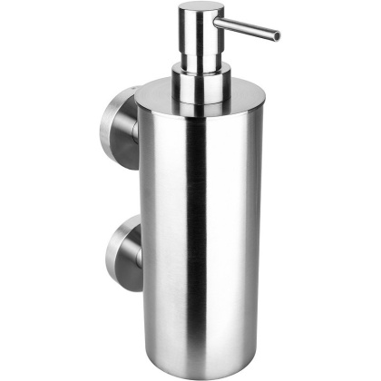 Настенный дозатор для жидкого мыла (большой металлический стакан), 2 держателя