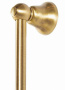 CZR-U-S-02-Bi Душевая штанга для ручного душа, ручка белая, исполнение бронза CZR-U-S-02-Bi Душевая штанга для ручного душа, ручка белая, исполнение бронза