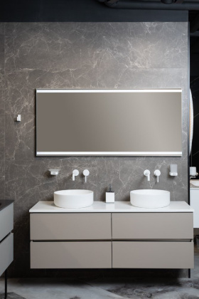 Тумба без раковины Vallessi 140*46см Stone Grey 837-140-GS Boheme