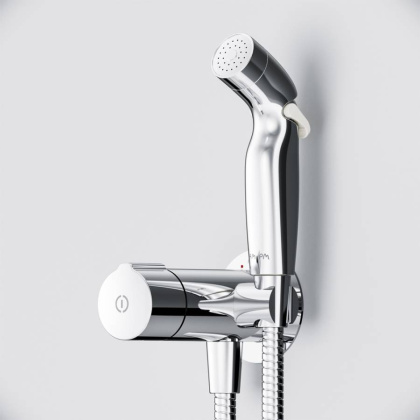 F0H85A500 X-Joy, TouchReel гигиенический набор для скрытого монтажа со смесителем д/душа, Хром, шт.