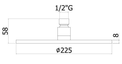 Верхний душ Paffoni Master ZSOF074NO Верхний душ Paffoni Master ZSOF074NO