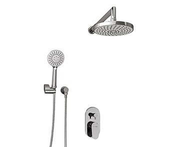 A14229 Встраиваемый комплект для душа с верхней душевой насадкой и лейкой Wasserkraft