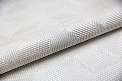 Обои виниловые Геометрия мотив, белый Обои виниловые Геометрия мотив, белый