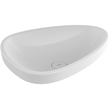 Раковина Etna 580*440, H218 без перелива, c керам.накладкой,без донного клапана,белая 1112-001-0125, шт