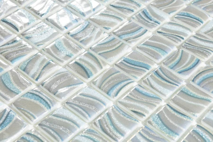 Стеклянная мозаика, 7804 Glitter Grey 25x25, Glitter Стеклянная мозаика, 7804 Glitter Grey 25x25, Glitter