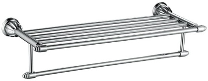 Полка для полотенец четверная RUSH Socotra, 6х20х16 см, хром, ST12544