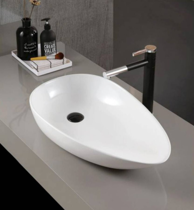 Раковина накладная ABBER Bequem AC2117 белая Раковина накладная ABBER Bequem AC2117 белая