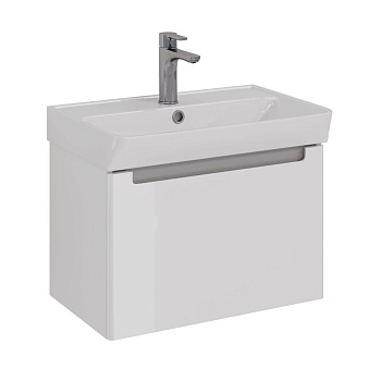 Тумба Lemark BUNO MINI, 60см под 1 раковину, подвесная,1 ящик, цвет корпуса, фасада: Белый глянец Тумба Lemark BUNO MINI, 60см под 1 раковину, подвесная,1 ящик, цвет корпуса, фасада: Белый глянец