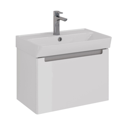 Тумба Lemark BUNO MINI, 60см под 1 раковину, подвесная,1 ящик, цвет корпуса, фасада: Белый глянец Тумба Lemark BUNO MINI, 60см под 1 раковину, подвесная,1 ящик, цвет корпуса, фасада: Белый глянец