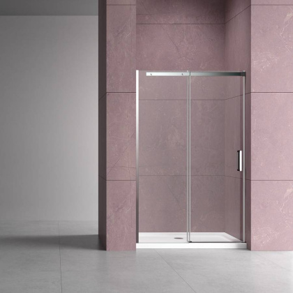Душевая дверь Dice VDS-4D120CL, 1200, хром, стекло прозрачное