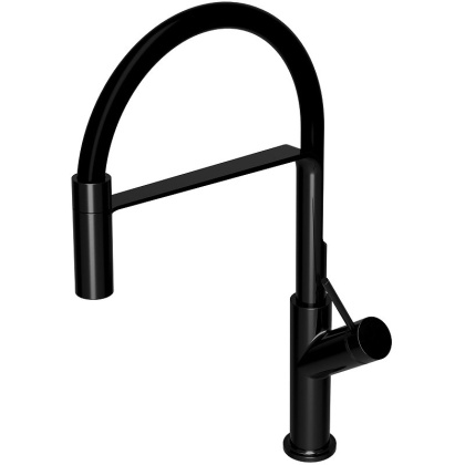 Смеситель для мойки OMNIRES VITA VI6350BLBL (черный BLM/черный BLM)