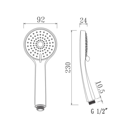 Лейка для душа  D013