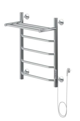 Полотенцесушитель электрический Aquanet Fiona 60х50 Тэн справа, с полкой