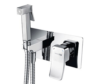 Aller 10638 Встраиваемый смеситель для душа с гигиенической лейкой Wasserkraft