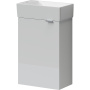 Тумба подвесная SANCOS Mini 355х205х500, с распашной дверцей, внутри 1 полка, белый глянец , арт.MN35WL