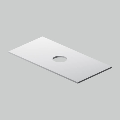 Столешница 100 см, белый глянец M8FST1001WG Столешница 100 см, белый глянец M8FST1001WG