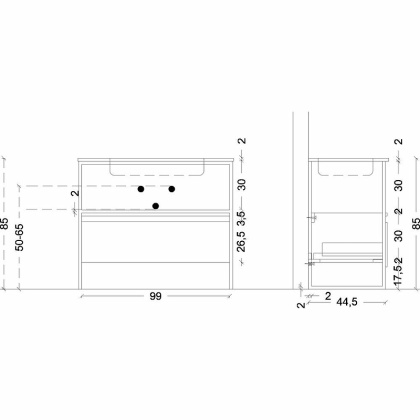 Ящик под консоль LOFT 100 light wood, 1 полка 894-100-L Boheme Ящик под консоль LOFT 100 light wood, 1 полка 894-100-L Boheme