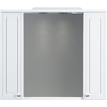 Зеркальный шкаф Palace One с подсветкой, 75х85х19 см, белый, M41MPX0851WG
