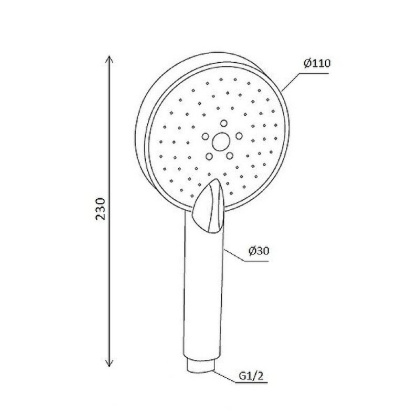 918100200 Origin One 2.0 ручной душ