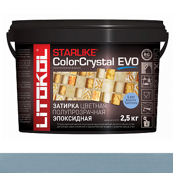 Затирка эпоксидная STARLIKE COLOR CRYSTAL EVO, S.820 Azzurro Taormina 2,5кг