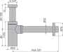 Сифон для умывальника DN32 DESIGN, NICKEL-мат Сифон для умывальника DN32 DESIGN, NICKEL-мат
