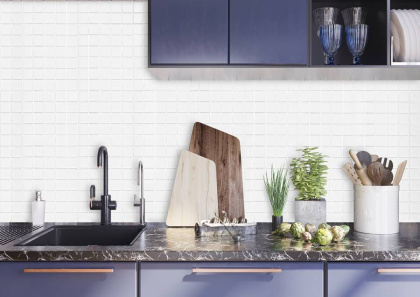 Керамическая мозаика White Matt 48х48, 5х5 см