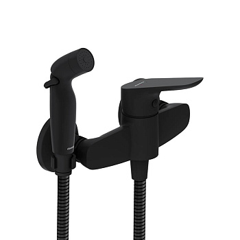 778000300 Jupiter смеситель с гигиеническим душем, чёрный