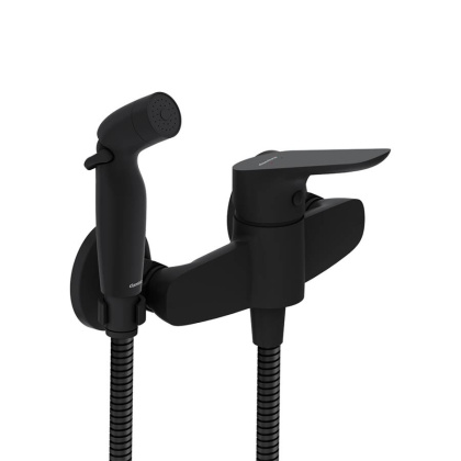 778000300 Jupiter смеситель с гигиеническим душем, чёрный
