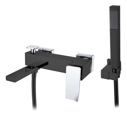 Смеситель для ванны Q BlackChrome.2_Комплект Смеситель для ванны Q BlackChrome.2_Комплект