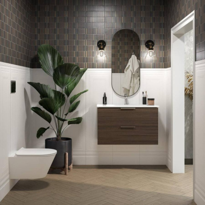 Тумба PIANO Forte подвесная с ящиками 85, дымчатый вяз PI.F.85\OLM