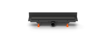 Душевой лоток 35 см Creto Uni CRE-350 UB-P с решеткой, черный