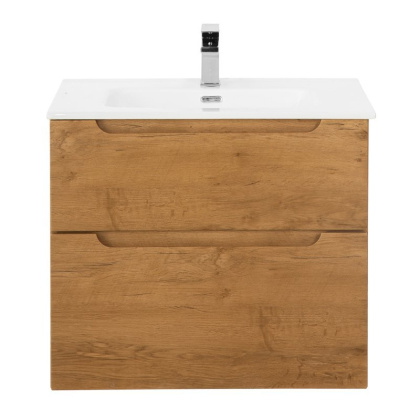 Тумба с раковиной подвесная BelBagno ETNA-H60 70 Rovere Nature, раковина белая