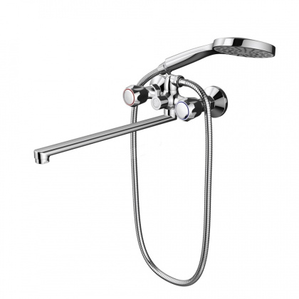D7095000 Modern двухзахватный Смеситель Для ванны и душа с универсальным изливом и душевым набором