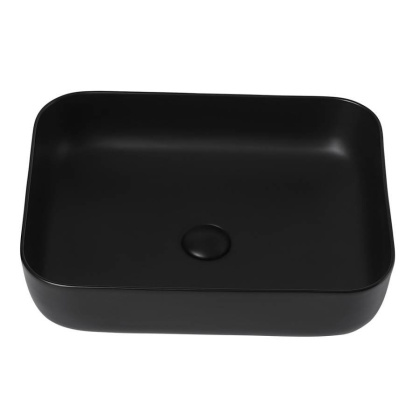 Раковина накладная ABBER Rechteck AC2202MB черная матовая Раковина накладная ABBER Rechteck AC2202MB черная матовая
