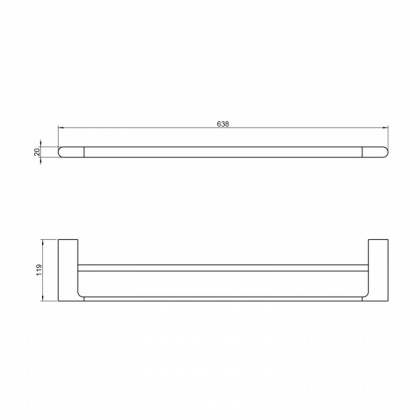 Полотенцедержатель двойной Timo Luiro 18456/18 черное золото Полотенцедержатель двойной Timo Luiro 18456/18 черное золото