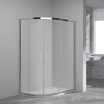 Душевой уголок Garda VSJ-1G129CL, 1200*900, хром, стекло прозрачное