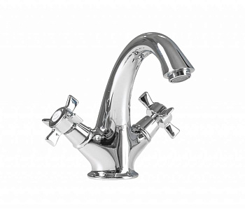 LORD-LS1-01 Смеситель для раковины с донным клапаном хром, ручки хром